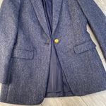 J.Crew WOOL BLUE HERRINGBONE PARKE BLAZER JACKET SZ 2 Photo 3