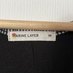 Marine layer  Dress Medium Black White Lexi Daytime Midi Knit Ribbed Tank Striped Photo 7