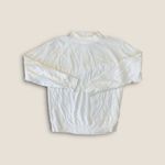 Vintage 90s Designers Originals Luxelon Mock Neck Sweater Back Zip Ribbed Bone M White Size M Photo 1