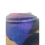 ZARA  Y2K Ruched Sheer Mesh Dress Medium Abstract Purple Pink Black Long Sleeve Photo 10