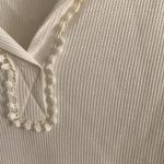 Lucy Love Hemingway Ivory Thermal Long Sleeve Top Photo 2