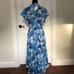 America & Beyond‎ Womens Dress S Blue Floral V Photo 1
