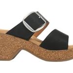 NWT Cliffs White Mountain Wedge Sandals Copious Slip On Sandals Size 6 Black Photo 4