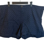 Old Navy  Navy Blue Eyelet Chino Shorts Photo 0