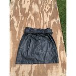 Haute Monde S Faux Leather Belted Mini Skirt in Black Small Biker Goth Summer Photo 1