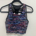 Lululemon Break Free Cropped Layered Tank Top Sports Bra size 6 Multicolor/Black Photo 4