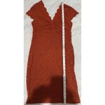 Women’s Ambiance Red Lace Dress W/lining Size S Photo 4