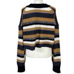 Free People  Devon Chunky Crop Boxy Striped Sweater in Sunflower Seed Medium Photo 7
