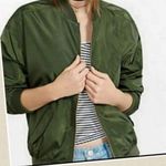 EXPRESS COPY - olive green bomber jacket NWOT Photo 2