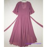 City Chic New! City Chic Enthrall Me Maxi Dress Dusty Rose Pink Wrap Sheer, plus size 16 Photo 10