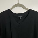 H by Halston  Black V Neck Sweater Photo 1