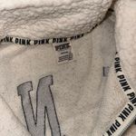 PINK - Victoria's Secret Victorias Secret PINK Cream Sherpa Sweatshirt Pullover Size Women’s Medium Photo 6