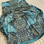 BEACH INC Boho Pull On Multi Color Blue Sz L Convertible Shirt Size L Photo 5