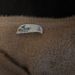 Hollister  brown sweater cropped fuzzy cardigan  Photo 2