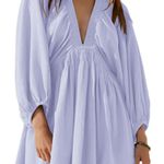 Amazon Blue Long Sleeve Shift Dress Photo 0