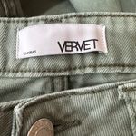Velvet Tees Vervet Super High Rise 90s Vintage Crop Flare Jeans Green Size 27 Photo 6