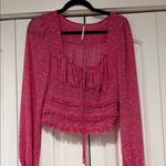 Free People  Pink Lolita Top XS Photo 2