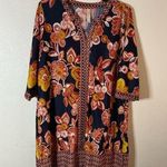 PerSeption Floral Women's Multicolor Dress PXL Blue Size XL Photo 0