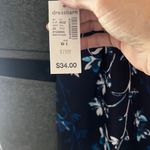 Dressbarn Black and Blue Floral Skirt NWT Size undefined Photo 2