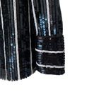 & Other Stories & Other Stories Striped Sequin Lounge Shirt NWTs Black White size 4 Photo 7