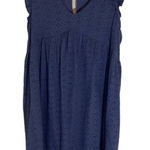 Knox Rose Dress Womens Medium Blue V Neck Mini Boho Cottagecore Sleeveless Photo 0