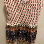Patrons of Peace  By Anthropologie Bohemian Style Mixed Media V-Neck Blouse Photo 2
