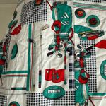 Vintage 90s Tabi International Golf Novelty Print Vest 16 XL Green Photo 4