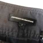 EXPRESS  Pencil Skirt Back Pleat Lined Stretch Gray 0 Photo 2