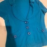 Classiques Entier Nordstrom short sleeve sweater jacket blazer cashmere blend Photo 0