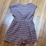 Madewell Tie Front Cutout Gingham Cotton Romper Size 8 Photo 5