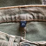 RE/DONE NWT 90’s High Rise Loose Fit Button Fly Jeans Washed Sage Green Size 25 Photo 7