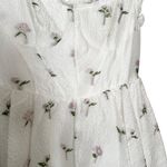 Cider  Romance Me Mini Floral White Bubble Hem Dress - Size Large NEW Photo 2