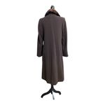 Vintage Elegant Brown Wool/Cashmere Coat With Luxurious Mahogany Mink Fur Collar Size 8 Photo 1
