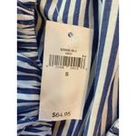 Gap  Blue‎ White Stripe Ruffle V Neck Cottage Shirt Womens Small Peasant Feminine Photo 10