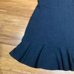 Gap Dress Womens 6 Tall Black Apron Flounce Fit & Flare Sleeveless Ruffle Hem Photo 2
