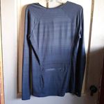 Athleta  Running Long Sleeve Shirt Navy Blue Photo 4