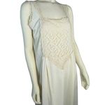 Vintage 1960's handmade cream lace slip size medium Photo 5