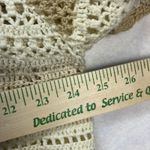 Vintage Cervelle Crochet Knit Button Up Cardigan Beige Cream Floral Applique 3X Tan Photo 13