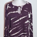 Young Fabulous and Broke  Purple and White Tie-Dye Matching Set Size Medium Photo 3