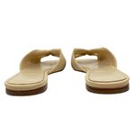 Theory Twisted Leather Sandal Slide Open Toe Beige Women Size 38 Photo 7