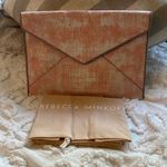 Rebecca Minkoff  Pink and White Clutch Sleek Envelope Design Photo 0