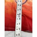 Leoma Lovegrove Beach Scene Tunic Top Small Vibrant Colors Florida Girl Red Photo 5