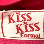 Hot Pink Gold Polka Dot Halter Gown 16 Beaded Corset Back Prom Pageant Princess Photo 11