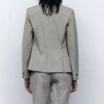 ZARA Houndstooth Button Front Blazer Size 2 Photo 2