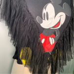 ZARA  Black Ruffles Mickey Mouse Top size S Photo 5