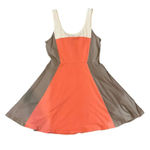 EXPRESS Sleeveless Color-Block Flared Skirt Dress Size Medium Photo 0