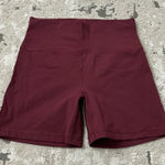 TNA Golden Burgundy Biker Shorts Size 8 Photo 0