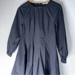 Veronica Beard  Torres Long Sleeve Black Mini Dress Pleated Corset Size 10 Photo 3