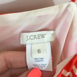 J.Crew Blouson "In Stripes" Silk Striped Sleeveless Dark Orange/White Dress Photo 2