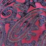 Coldwater Creek  Woman’s Burgundy Cardigan  Paisley Long sleeve Vintage size PL Photo 7